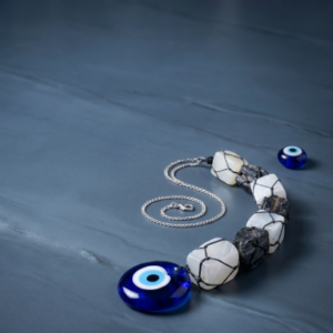 EVIL EYE BLACK tourmaline Hanger