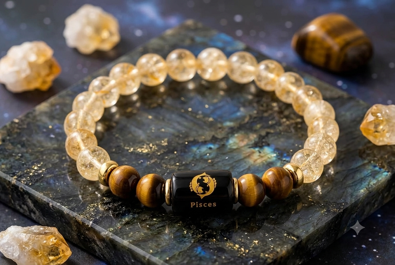 PISCES ZODIAC CRYSTAL BRACELET