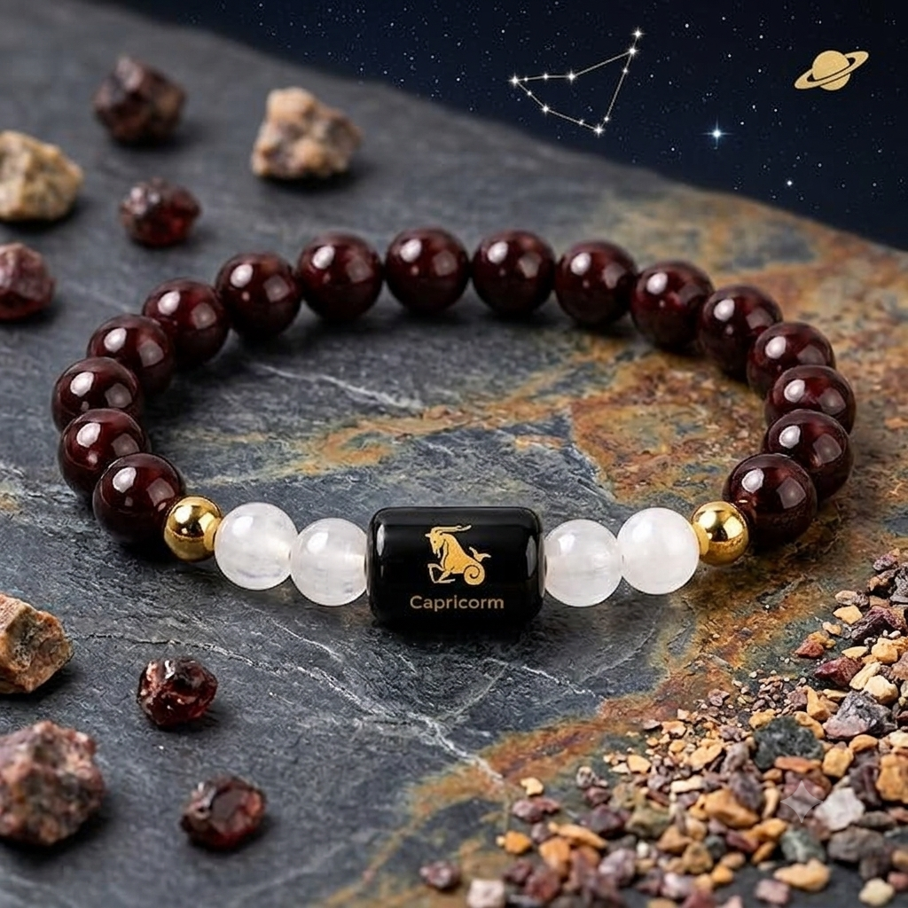 CAPRICORN ZODIAC CRYSTAL BRACELET