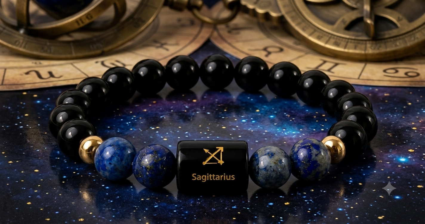 SAGITTARIUS ZODIAC CRYSTAL BRACELET