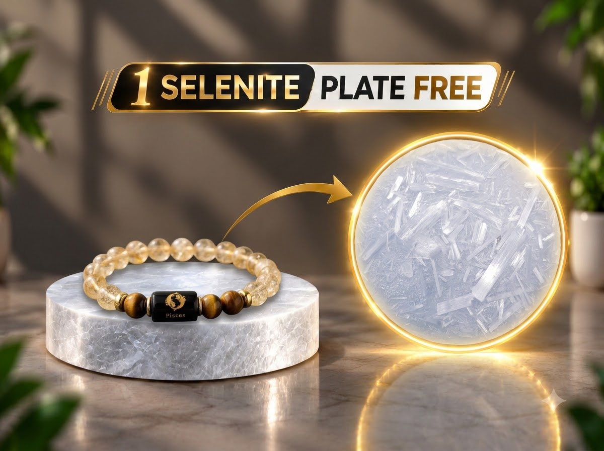 PISCES ZODIAC CRYSTAL BRACELET