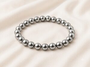SILVER HEMATITE BRACELET