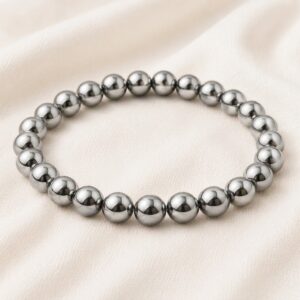 SILVER HEMATITE BRACELET